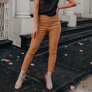 Zac & Rachel faux suede high waisted ankle pants